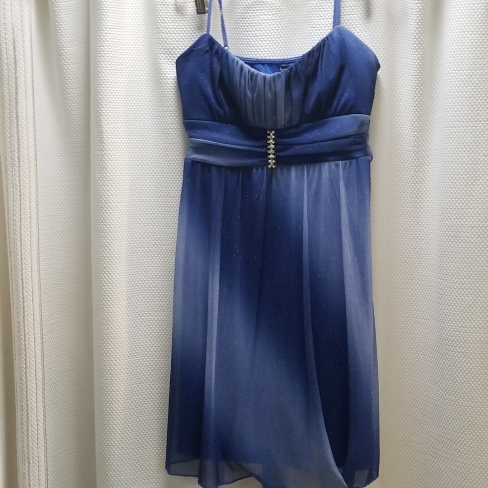 Sparkly Blue Med Dress